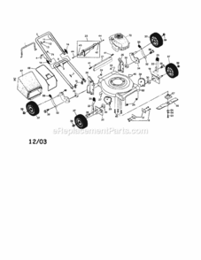 Page A Diagram and Parts List for 917388540  Craftsman Lawn Mower