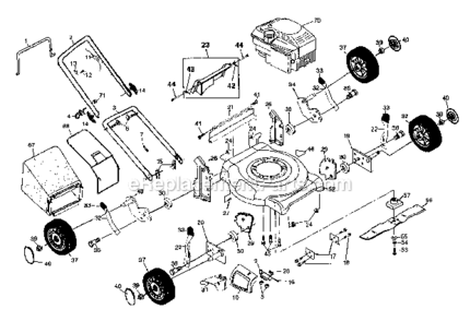 Part Location Diagram of 5106S Craftsman Quantum Maintenance Kit