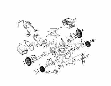 Page A Diagram and Parts List for 917388731  Craftsman Lawn Mower