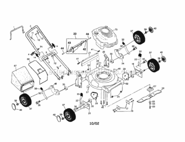 Page A Diagram and Parts List for 917388741  Craftsman Lawn Mower