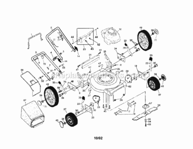 Page A Diagram and Parts List for 917388751  Craftsman Lawn Mower