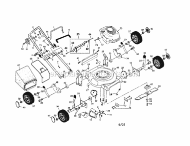 Page A Diagram and Parts List for 917388801  Craftsman Lawn Mower