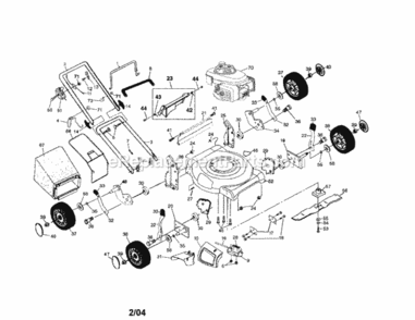 Page A Diagram and Parts List for 917388812  Craftsman Lawn Mower
