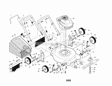 Page A Diagram and Parts List for 917388853  Craftsman Lawn Mower