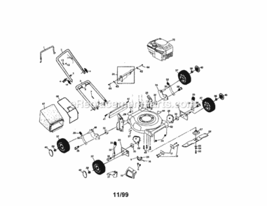 Page A Diagram and Parts List for 917389382  Craftsman Lawn Mower