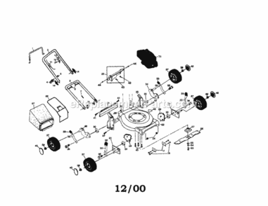 Page A Diagram and Parts List for 917389510  Craftsman Lawn Mower