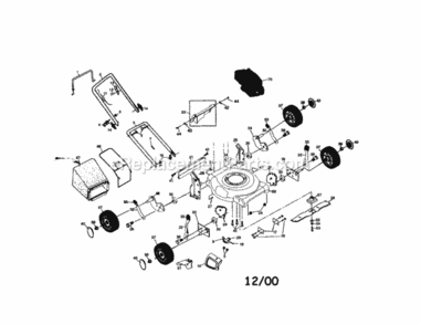 Page A Diagram and Parts List for 917389610  Craftsman Lawn Mower