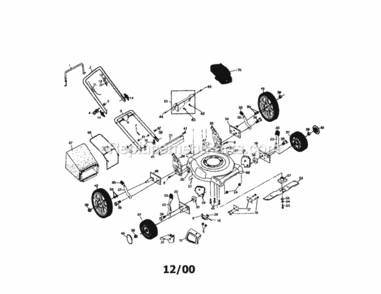 Page A Diagram and Parts List for 917389620  Craftsman Lawn Mower
