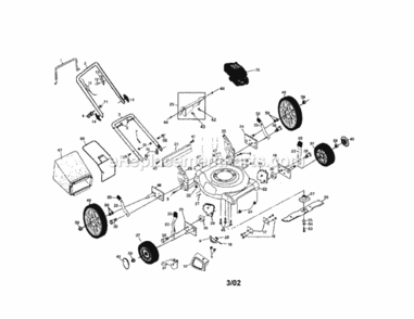 Page A Diagram and Parts List for 917389622  Craftsman Lawn Mower