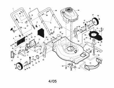 Page A Diagram and Parts List for 917389871  Craftsman Lawn Mower
