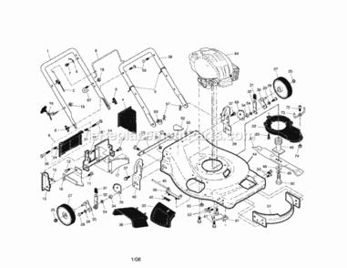 Page A Diagram and Parts List for 917389892  Craftsman Lawn Mower