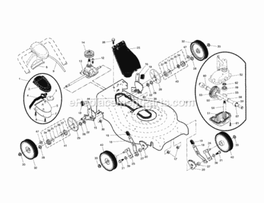 Page B Diagram and Parts List for 917389962  Craftsman Lawn Mower