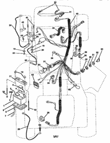 Part Location Diagram of 147682 Craftsman Engine Harness