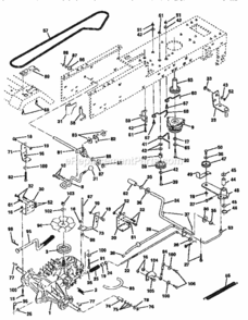 Page C Diagram and Parts List for 917446400  Craftsman Lawn Tractor