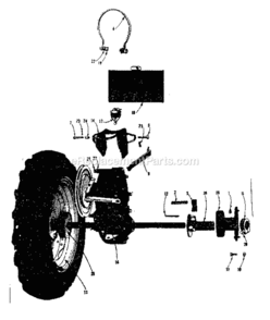 Part Location Diagram of 4307M Craftsman Drill Rivet