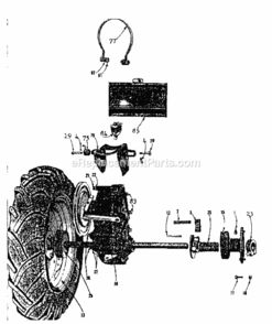Page B Diagram and Parts List for 917575119  Craftsman Lawn Tractor