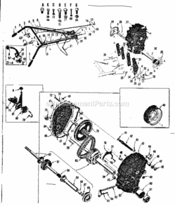 Page B Diagram and Parts List for 917575142  Craftsman Lawn Tractor