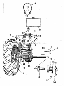 Page B Diagram and Parts List for 91757571  Craftsman Lawn Tractor