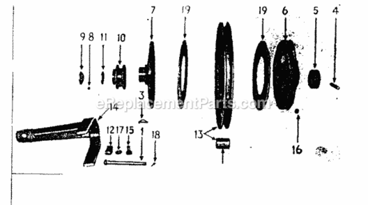 Page C Diagram and Parts List for 91757571  Craftsman Lawn Tractor