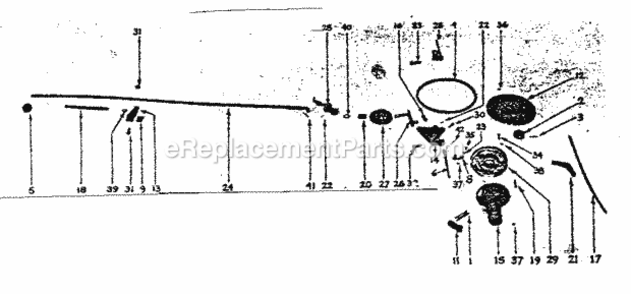 Page E Diagram and Parts List for 91757571  Craftsman Lawn Tractor