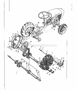 Page C Diagram and Parts List for 91760601  Craftsman Lawn Tractor