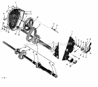 Page C Diagram and Parts List for 91760613  Craftsman Lawn Tractor