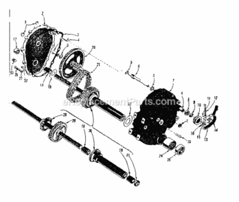Page C Diagram and Parts List for 91760617  Craftsman Lawn Tractor