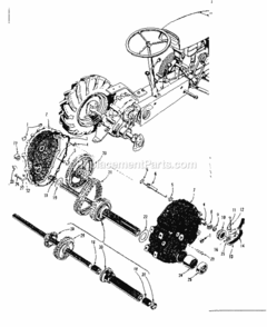 Page C Diagram and Parts List for 91760618  Craftsman Lawn Tractor