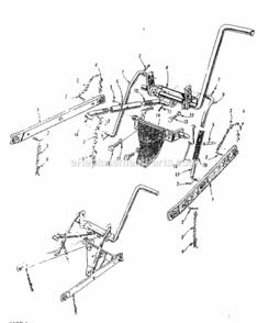 Page D Diagram and Parts List for 91760619  Craftsman Lawn Tractor