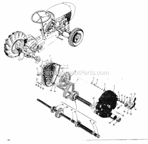 Page D Diagram and Parts List for 91760622  Craftsman Lawn Tractor