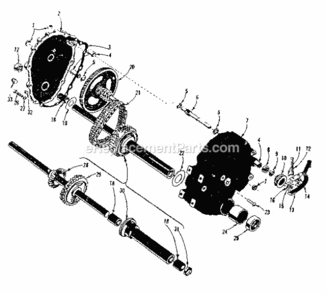 Page C Diagram and Parts List for 91760624  Craftsman Lawn Tractor