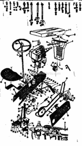 Part Location Diagram of 4229H Craftsman Cowling
