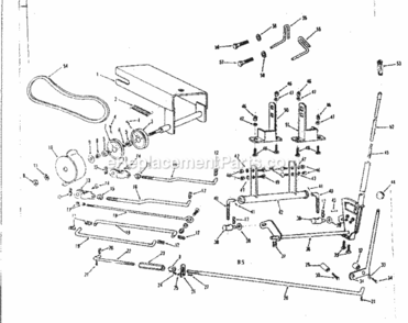 Page B Diagram and Parts List for 91760635  Craftsman Lawn Mower