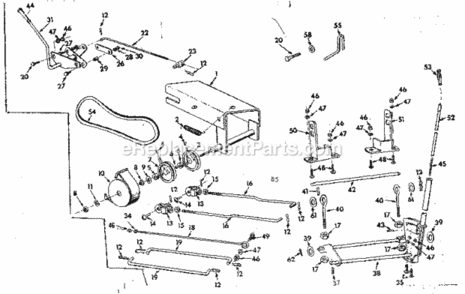 Page B Diagram and Parts List for 91760655A  Craftsman Lawn Mower