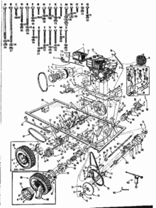 Page C Diagram and Parts List for 91761202  Craftsman Lawn Tractor