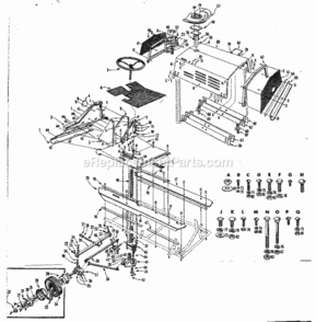 Page D Diagram and Parts List for 91761202  Craftsman Lawn Tractor