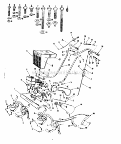 Page A Diagram and Parts List for 91762401  Craftsman Tiller