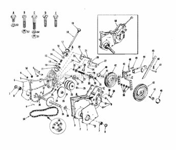 Part Location Diagram of 9880M Craftsman End Roller