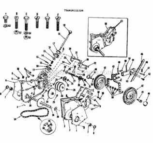 Page B Diagram and Parts List for 91762406  Craftsman Tiller