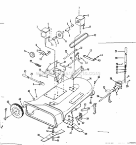 Page A Diagram and Parts List for 91762601  Craftsman Lawn Mower
