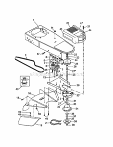 Page B Diagram and Parts List for 917773422  Craftsman Trimmer