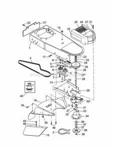 Page B Diagram and Parts List for 917773423  Craftsman Trimmer