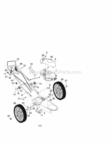 Page A Diagram and Parts List for 917773720  Craftsman Trimmer