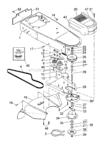 Chassis Diagram and Parts List for 917773741  Craftsman Trimmer