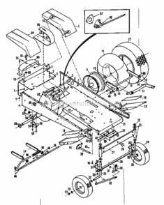 Page A Diagram and Parts List for 9178341  Craftsman Lawn Tractor