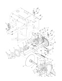 Drive Diagram and Parts List for 917881052  Craftsman Snow Blower