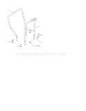 Lower Handle Diagram and Parts List for 917881063  Craftsman Snow Blower