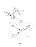 Impeller / Gear Case Diagram and Parts List for 917881064  Craftsman Snow Blower