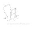 Lower Handle Diagram and Parts List for 917881064  Craftsman Snow Blower