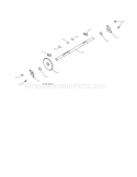 Axle Diagram and Parts List for 917881064  Craftsman Snow Blower